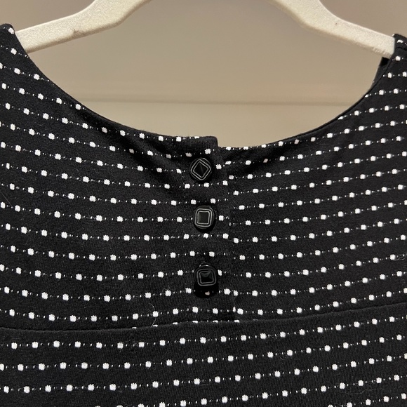 Anthropologie Maeve Cap Sleeve Shift Polka Dot Dress - Picture 9 of 12
